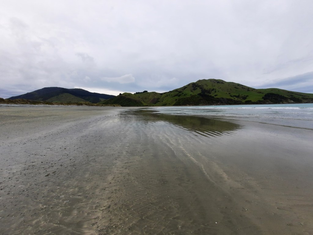 Coté mer, une plage immense exclusivement pour nous